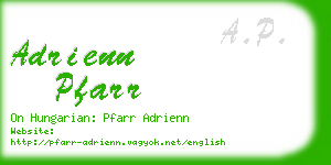 adrienn pfarr business card